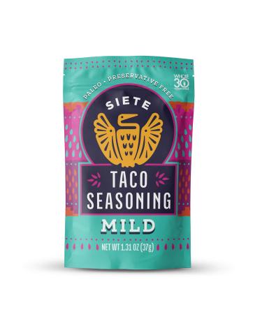 Siete Mild Seasoning | Paleo | Preservative Free | Gluten Free | Vegan | Whole 30 Approved (Pack of 6) Mild Mix