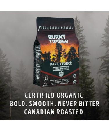 Canadian Heritage Roasting Company Coffee - Burnt Timber - Dark Roast Whole Bean Coffee - A Cheeky Mixture Of Central American And Indonesian Beans Combine To Create This Smokey Roast - Perfect For French Press Drip Espresso Mocha Pot - 340g Burnt Timber  - Buy Online on GoSupps.com