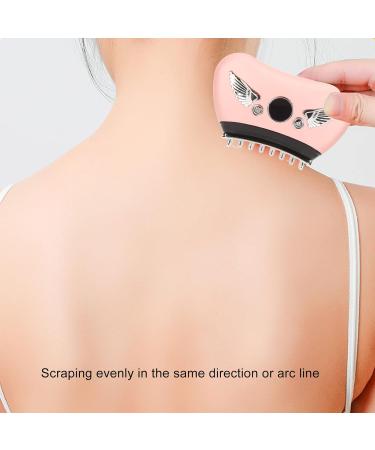 Electric Gua Sha Massager - 16 Vibration Levels Hot Compress Skin Scraper & Massage Brush - Pink | International Shipping Available - Buy Online on GoSupps.com