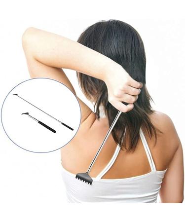 F Fityle 2 Pack Portable Extendable Back Scratcher - Telescopic Massager for Home Itching Relief (Black 8.27 to 26.77 inches) - Ideal for Travel & Comfort - Buy Online on GoSupps.com