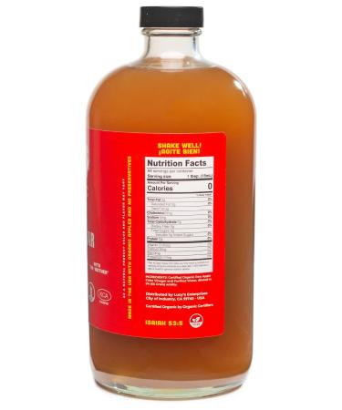 Lucy's Family Organic Raw Apple Cider Vinegar 34oz (2 Pack) - USDA Certified NonGMO, Unfiltered & Unpasteurized with the Mother - 100% Natural ACV - Buy Online on GoSupps.com