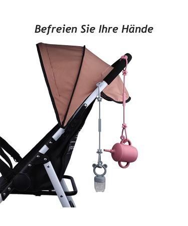 4 Pack Baby Toys Pacifier Chains & Silicone Cup Catchers - BPA-Free Food-Grade Silicone for Strollers High Chairs & Car Seats - Buy Online on GoSupps.com