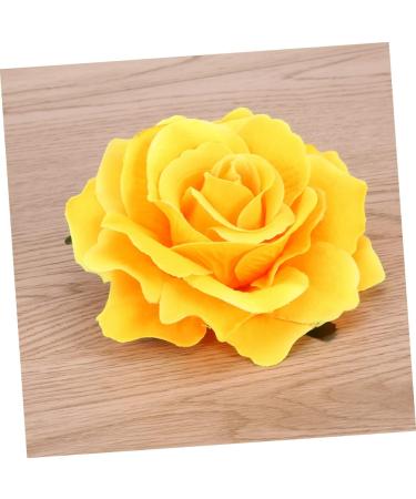 Mikinona 2 1 Bridal Hair Clip Hair Accessories for Women Wedding Wedding Hair Clip Mexican Hair Flowers Large Flower Pin up Rose Flower Hair Clip Yellow Artificial Flower Hairpin Hair Comb medium Giallo - Buy Online on GoSupps.com