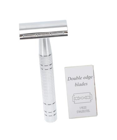 Ipetboom 1set Razor Face Beard Shaver Womens Face Shaver Beard Shaving Cutter Beard Cutter Double-Edge Shaver Eyebrow Shaping Cutter Vintage Beard Shaver Clippers Aluminum Retro Type Man