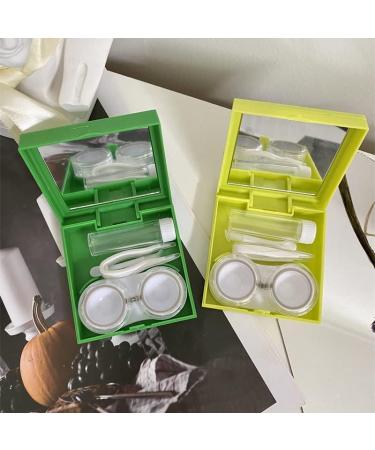 Miedeon Travel Contact Lens Container Set - 4-Piece Yellow Etui with Mirror for Ultimate Lens Storage & Travel - Buy Online on GoSupps.com