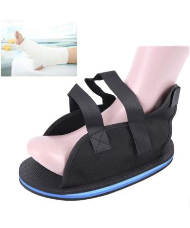 Cast Shoe Foot Fracture Support Surgical Shoe Medical Open Toe Plaster Cast Boot Post Op Shoe Toe Valgus Surgical Fixed Gypsum Shoe Walking Boot for Foot Injuries Stable Ankle Joints Postoperative Recovery Pain Relief S: For Women size 7-8 Black Fabric, 1