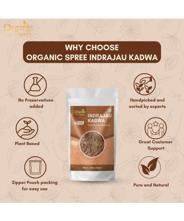 Organic Spree Indrajau Kadwa 200gm (7.05oz) Holarrhena Pubescens Pure and Natural Kutaja - Buy Online on GoSupps.com