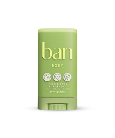 Ban Thigh & Body Rub Remedy Anti-Friction Balm Anti Chafe Balm for Women and Men Leg Chafing Prevention Unscented 1.4 Oz