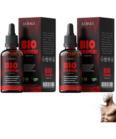 LUHAKA BioChoice Pro Men Vitality Oil - Enhance Vitality & Boost Confidence | 1 Fl Oz (30ml) - Ideal for Men - Buy Online on GoSupps.com