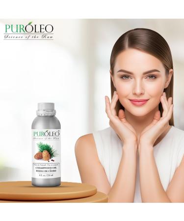 PUROLEO Cedarwood Essential Oil 8 Fl Oz/236 ML (Packed in Canada) 100% Pure & Natural Cedarwood Oil for Aromatherapy Relaxation and Skin Care - Cedarwood Oil for Diffuser 8 Fl Oz (Pack of 1) - Buy Online on GoSupps.com