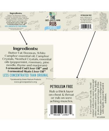 Green Pasture The Rub for Kids - Soothing Natural Relief for Children | International Shipping Available - Buy Online on GoSupps.com