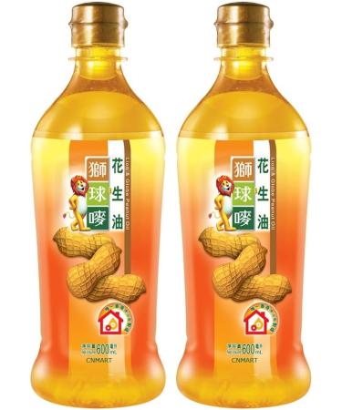 Hong Kong Lion & Globe Peanut Oil (Ideal for Frying Saut ing and Dressings) 600ml (Pack of 2) by CNMART - Buy Online on GoSupps.com