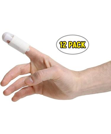 Dukal Finger Guards - Pack of 12 Plastic Guards for Professionals and Patients - Medium Size - Full Length - Disposable Medical Supplies for Fingers and Toes - Buy Online on GoSupps.com