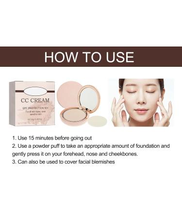 CC Creamy Compact Spf 50 Full Coverage Concealer Foundation Concealer Color Correcting Concealer Always CC Creamy Compact Spf 50+ and Pouch (Natural Colour) - Buy Online on GoSupps.com