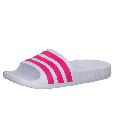 adidas Unisex Kinder Adilette Aqua Slides Kids Sandal 29 EU Ftwr White Real Magenta Ftwr White
