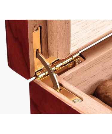 Portable Transparent Window Spain Cedar Cigar Case Wood Travel Cigar Humidor Set with Humidifier Hygrometer red Storage Box - Buy Online on GoSupps.com