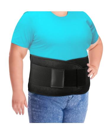 Back Brace for Lower Back Pain - Lumber Support Brace Relief for Back Pain  Sciatica  Herniated Disc  Scoliosis and more - Adjustable Support Straps - Lower Back Belt for Women and Men 3XL/4XL(45-53)