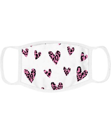 ZQP 2PCS Face Cloth for Unisex Adults Romantic Pink Heart Stones On Black Background Love Valentines Day Theme Cold Mouth Dustproof Double Protection - Buy Online on GoSupps.com