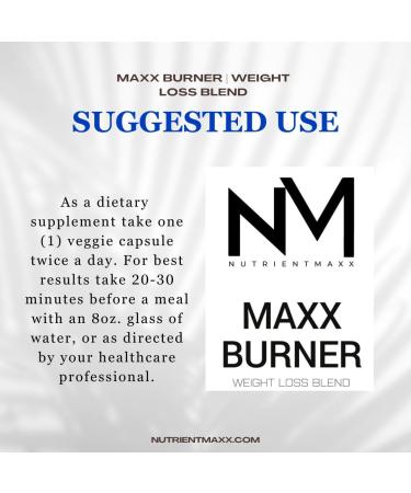 NutrientMaxx Maxx Burner | Weight Loss Blend - Buy Online on GoSupps.com