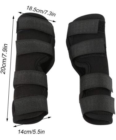 2PCS Dog Leg Brace Dogs foreleg/Rear Legs Surgical Injury Wound Protector Hock Joint Wraps Kneecap for Injuries Sprains Arthritis (Black L) - Buy Online on GoSupps.com