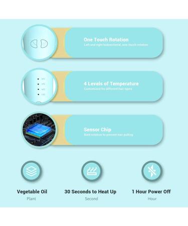 Automatic Hair Iron 30S Fast Heating 32mm Automatic Hair Iron 4 Temperature Levels for Long Short Hair (US Plug) - Buy Online on GoSupps.com