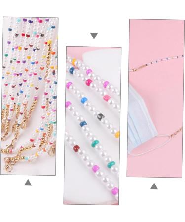Frcolor 4-Piece Mask Glasses Hanging Chain for Kids - Sturdy Ear Protector Necklace & Slipproof Mask Chain with Dream Pearls - Buy Online on GoSupps.com