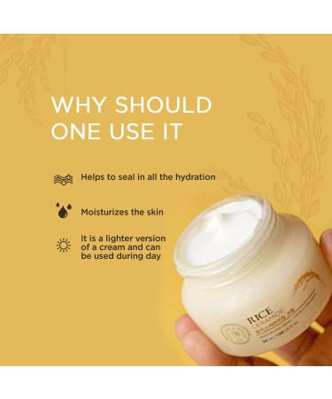 The Face Shop Rice Ceramide Moisturizing Cream | Long-lasting Smooth Absorption | Whitening & Glowing Skin | 1.69 fl oz - Buy Online on GoSupps.com