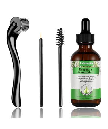 Leogony Organic Rosemary Oil for Hair Growth Natural Pure Rose Mary Essential Oil Diluted Rosmarin Oil for Men Women(60ml)