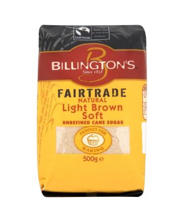 Billington's Fairtrade Natural Light Brown Soft Unrefined Cane Sugar (500g)
