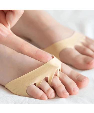 Soleful Solutions High Heel Pads - Non-Slip Forefoot Pads for Comfortable Corrective Toe Socks - 5 Pairs of Thin Honeycomb Fabric Foot Pads - Buy Online on GoSupps.com