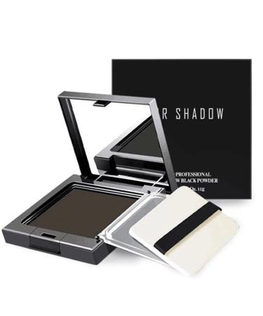 Hair Root Concealer Instant Hair Shading Powder Deep Brown Hairline Powder Natural Hair Root Powder with Mirror -Quickly Cover Grey Hair & Sweatproof Root Cover Up Powder for Women & Men-Deep Brown