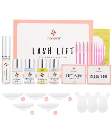 Professional Lash Lift Kit For Perming Eyelash Perm Kit Lash Extensions Lash Curling Lash Lifting Kit Semi-Permanent Curling Perming Wave Suitable For Salon Includes Eye Shields  Pads and Accessories