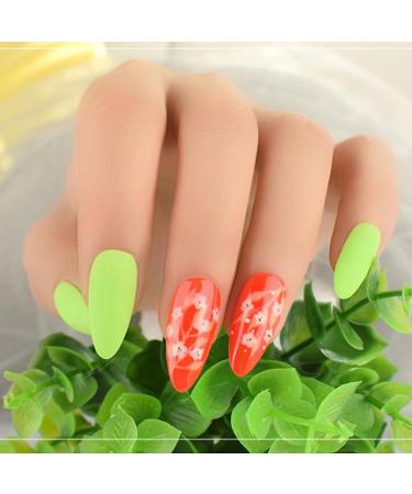 Neon Nail Polish Set - Hot Pink Red Yellow Orange Fluorescent nail Varnish Set for Halloween Party 4 Colors Nail Polish - Quick Dry Nail Varnish Sets for Home DIY Manicure Gifts for Women - Buy Online on GoSupps.com
