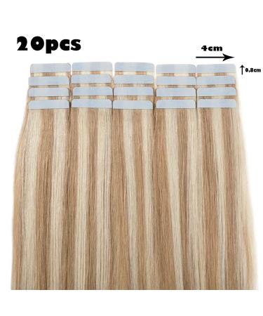 Shop Silk Co Tape-in Extensions | Real Remy Hair #18/613 Ashblond | 50g 55cm Length 20 Pieces - Buy Online on GoSupps.com