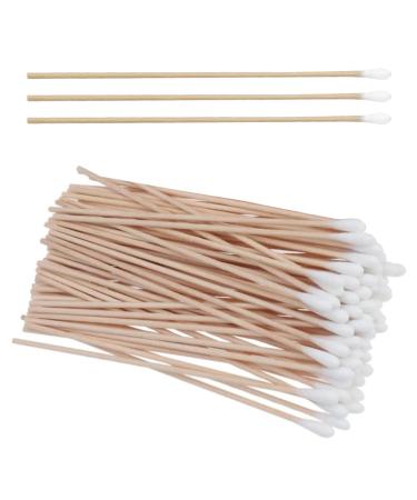 200 Pcs Long Cotton Buds Extra Long Handle Ear Buds Cotton Swabs Earbuds for Cleaning Ear Cleaner Ear Wax Removal Applicator Medical Swabs Ear Cotton Buds Sanitary Round Cotton Tip Cosmetic Tool