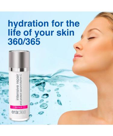 Eraclea Intensive Repair Vitamin C Serum with Hyaluronic Acid & Peptides - Anti-Aging Face Serum for Radiant Skin Reduces Wrinkles All Skin Types (1 fl oz) | International Shipping - Buy Online on GoSupps.com