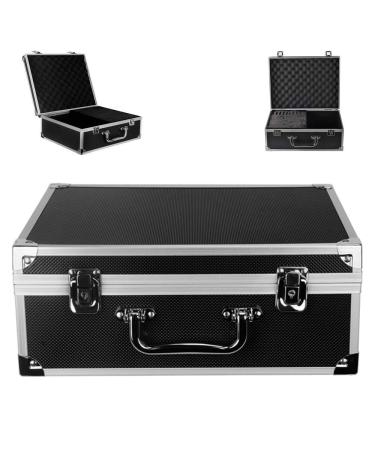 One Tattoo World Tattoo Kit Box Tattoo Machine Case Box 12.6" x 9.5" x 5.1" with Lock Key Storage Case with Sponge and pre-Cut dividers to sort Different Tattoo Equipment and Supplies in one Box