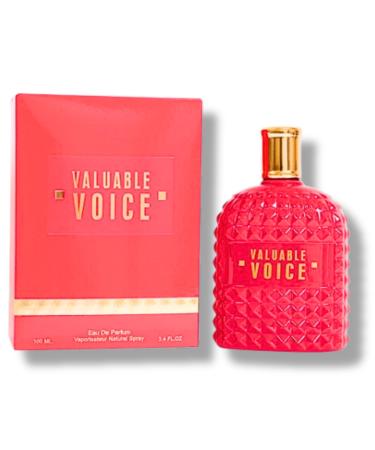 VALUABLE VOICE EAU DE PARFUM 3.4 FL. Oz. Oriental Floral fragrance for women.