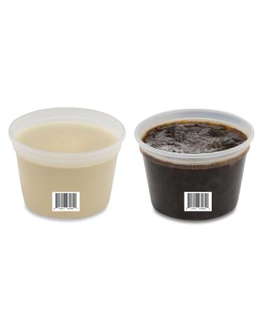 Raw African Shea Butter & Black Soap Combo Set - 100% Pure Unrefined Grade A | 1 lb Each | Natural Skin & Hair Care from Ghana - Aids Eczema Psoriasis & Stretch Marks - Buy Online on GoSupps.com