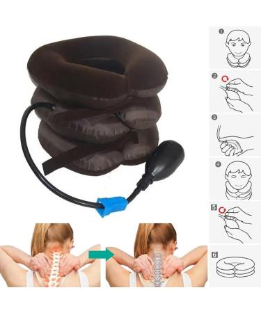 Cervical Neck Traction Device - Adjustable Inflatable Neck Support & Massager for Pain Relief | International Shipping Available - Buy Online on GoSupps.com