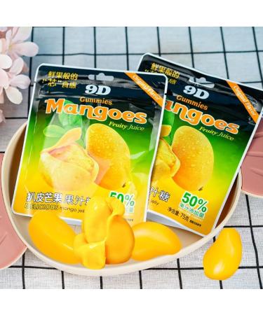 4 flavors of peeled fruit jelly candy 75g/bag 50% fruit jelly candy peel glucose Chinese candy chewing candy fruit candy and leisure Dim sum joy candy (White peach flavor 9bags) White peach flavor 9bags - Buy Online on GoSupps.com