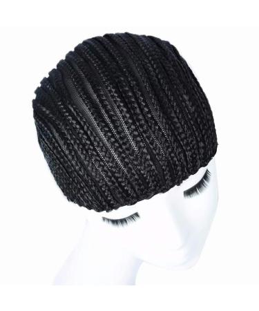 2Pcs Crochet Cornrow Wig Caps for Women - Stretchy Braided Caps with Clips for Easy Sew-In and Crochet Braid Styles - Buy Online on GoSupps.com