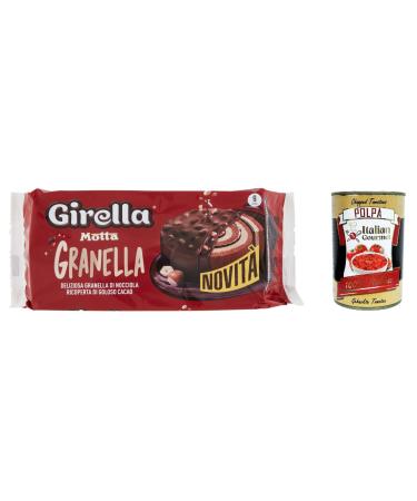 Italian Gourmet E.R. Motta Girella Crispy Chocolate Pancakes 240g + Italian Gourmet Polpa 400g Set of 3