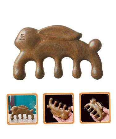 Beavorty Green Sandalwood Massage Comb for Women - Multi-Tool Wide Tooth Wooden Ridge Comb - Buy Online on GoSupps.com