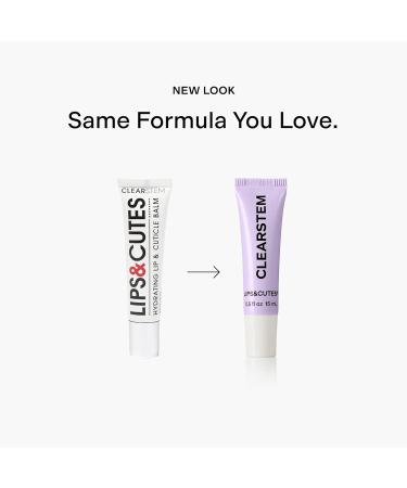 CLEARSTEM LIPS&CUTES Lip Balm & Cuticle Care - Multi-Tasking Hydrating Balm with Peptides Vitamin E & Green Tea - Lip Care Products & Cuticle Balm Essentials for Daily Soothing & Nourishing Routine 0.5 Fl Oz - Buy Online on GoSupps.com