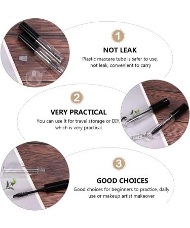 FOYTOKI 16pcs Mascara Tube Eyeliner Tubes Empty Mascara Bottle Lash Wand Containers Lip Balm Tube Plastic - Buy Online on GoSupps.com