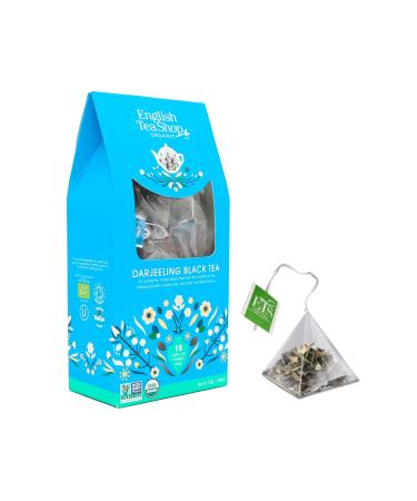 English Tea Shop English Tea Shop | Darjeeling Black Tea from India in an Eco-Friendly Box | Organic Black Tea from Bengal Darjeeling Floral Aroma - 15 Pyramid Infusers