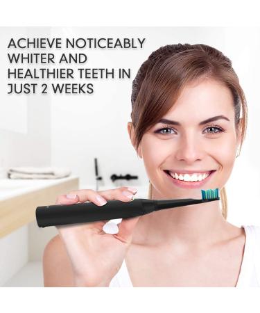 Dnsly Electric Toothbrush for Adults - 5 Modes Sonic Cleaning, Rechargeable with 2-Min Timer, 8 Brush Heads, Travel Case - Black - Buy Online on GoSupps.com