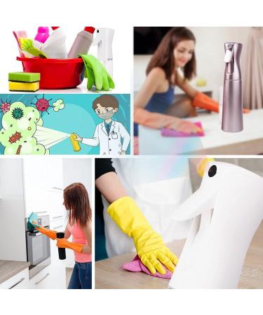 Laffeya 12oz Rose Gold Plastic Spray Bottle - Mist Sprayer for Cleaning and Hair Care - Buy Online on GoSupps.com