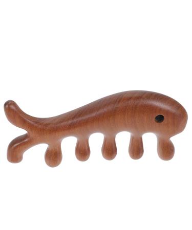 Healvian 5-St Massage Comb | Ergonomic Sandalwood Acupuncture Hair & Scalp Massage Tool - Buy Online on GoSupps.com